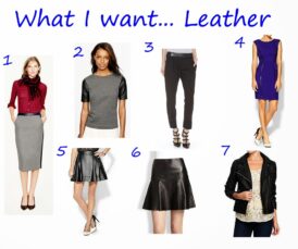 What I Want … Leather