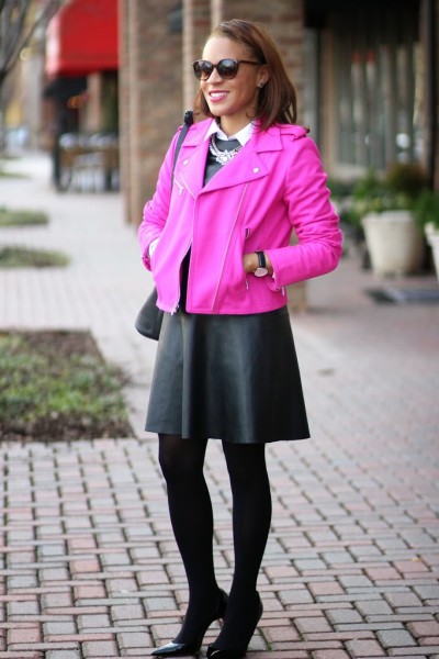 Pink Moto Jacket