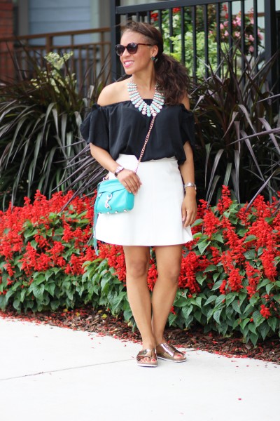 Black Off The Shoulder Top