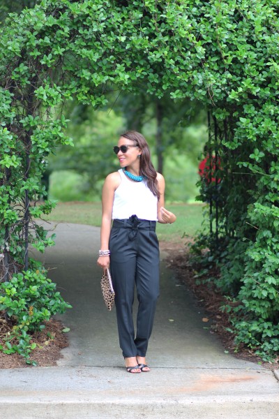 How to Wear Paper Bag Waist Pants