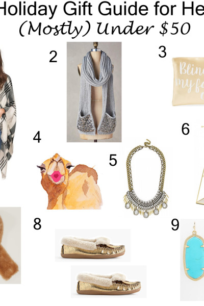Cyber Monday & Holiday Gift Ideas for Her Under $50