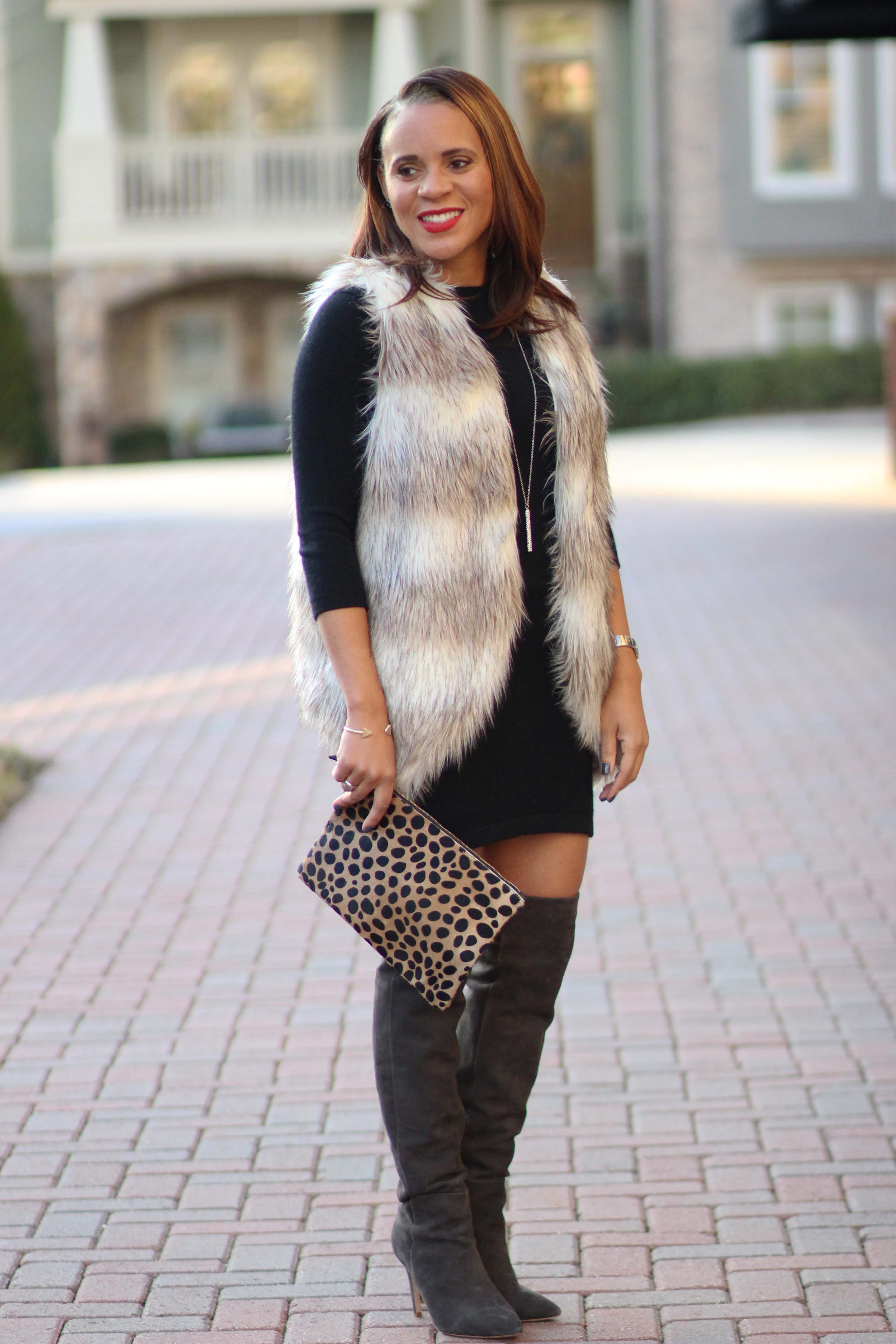 3 Ways to Wear Over the Knee Boots Nicole to the Nines