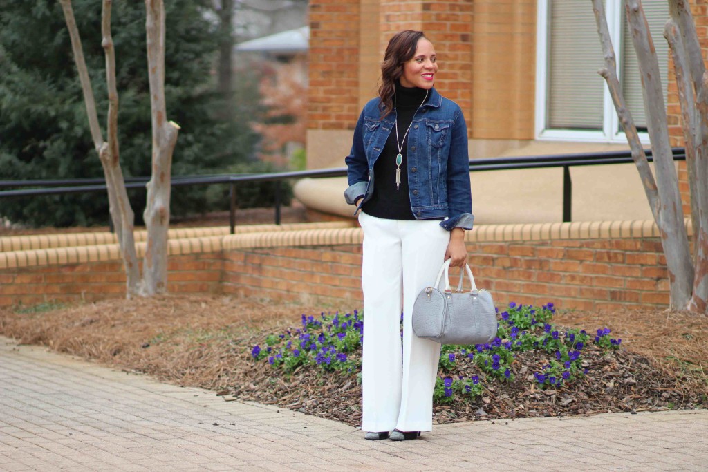 how-to-wear-a-jean-jacket-to-work