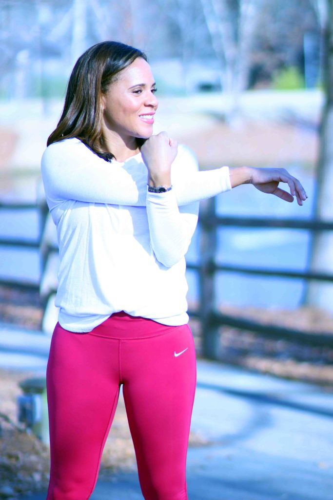 nike power epic run tights zella twisty turn tee find time to exercise