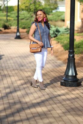 Denim  Sleeveless Top